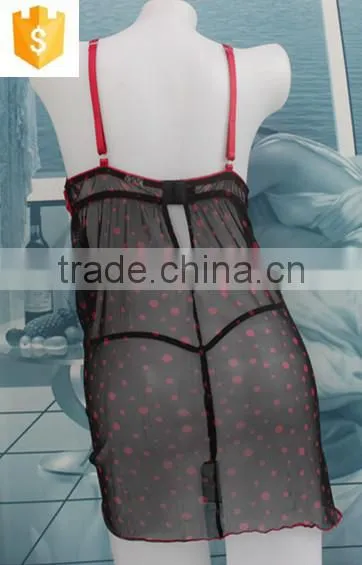 The Hot Mesh Nightie Dress G-string Suites photo-3