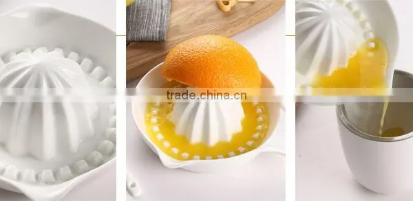 Ceramic Orange Juicer Machine, Porcelain Juice Lapping Cup, Grinding Plate, Ground Dish,fish Shape photo-5