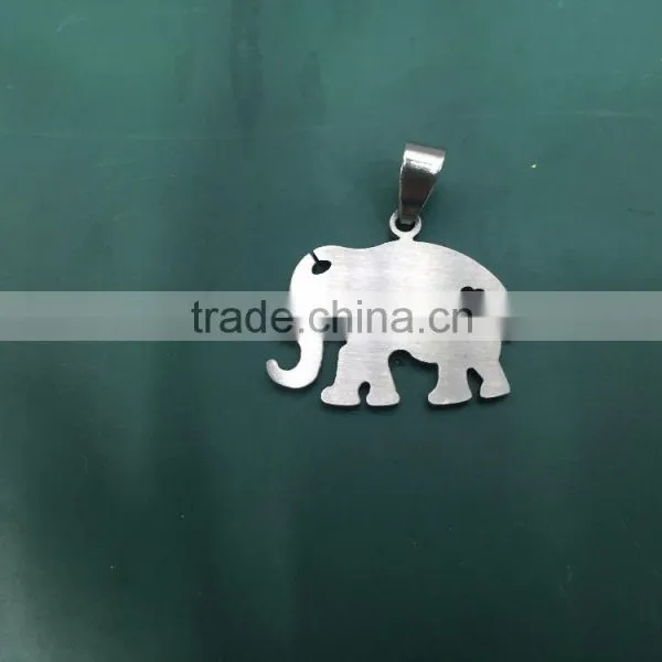 2016 New Arrival Personal Design Steel Color Elephant Pendant For Necklace photo-2