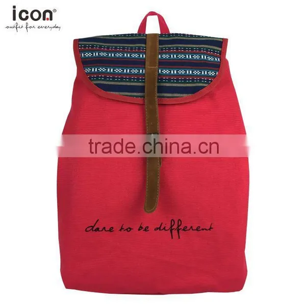 Daypack Simple Fashion Backpack Canvas photo-3