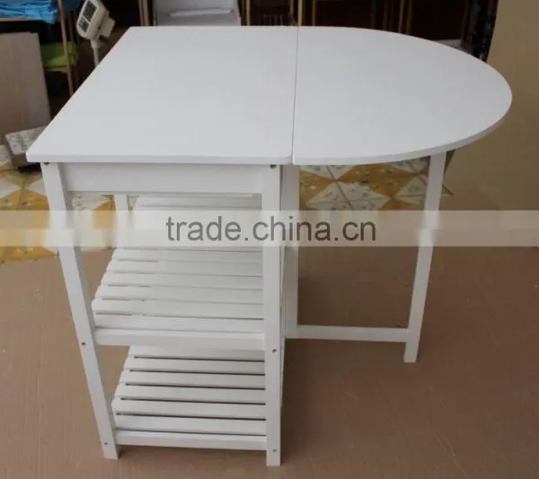 White Foldable Kitchen Table photo-4