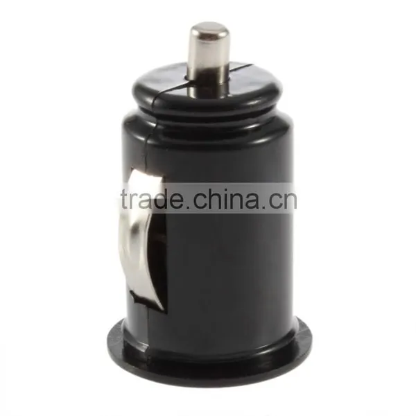 Micro Auto Universal Dual 2 Port USB Car Charger For IPhone IPad IPod 3.1A Mini Car Charger Adapter / Cigar Socket Black photo-2