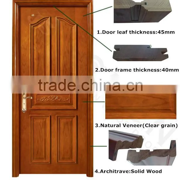 China 100% Solid Wood Door photo-2