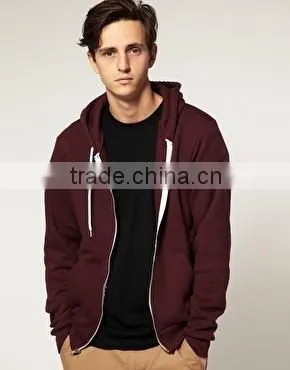 Custom Zip Hoodie 100% Cotton Plain Hoodie Custom Made Factory photo-2