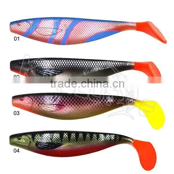 CHGTCS01 Factory Price Soft Fishing Tackle Shad Swimbait Trout Bass Pike Lures photo-4