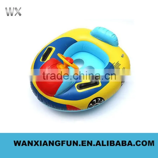 Baby Using Inflatable Swim Boat photo-2