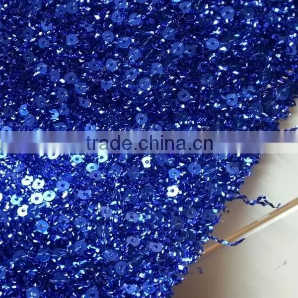 Fantastic Bright Sequin Lace Polyester Material Type Embroidery Lace Fabric photo-3