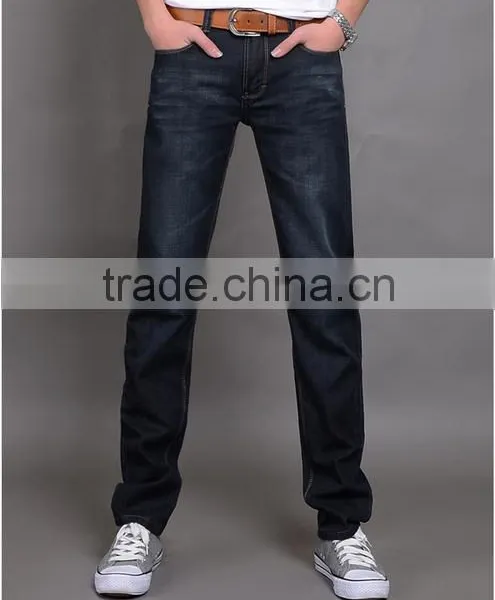 Blue Color Men's Fashion Jeans Famous Brand Jeans Men Pencil Denim Trousers Quality Choice photo-3