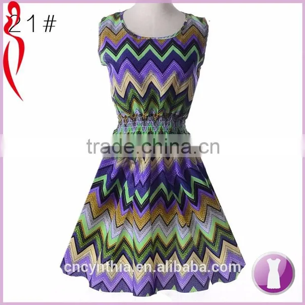 High Quality Ethnic Print Dresses Made in China photo-6