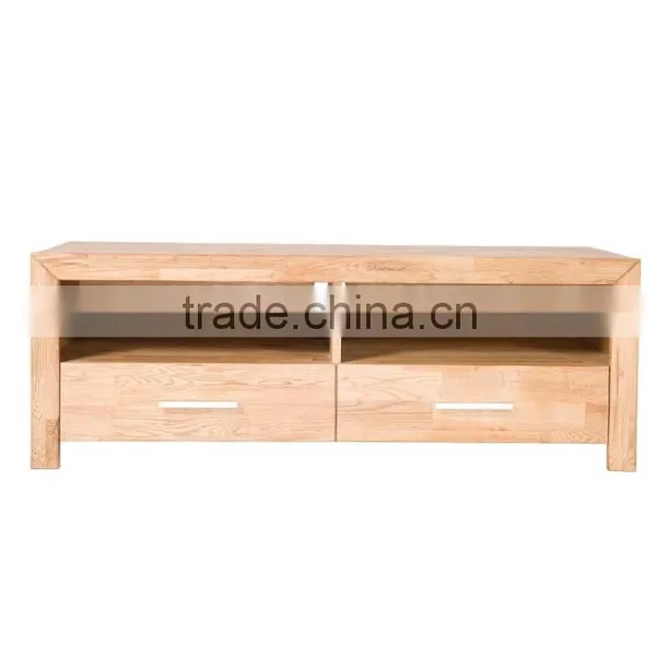 New Design Oiled Solid Wood 2 Drawers TV Cabinet photo-4