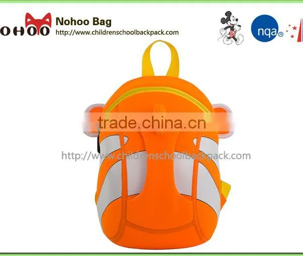 See Larger Image High Quality Material Waterpoof Neoprene Kids Backpack Children Yellow Bag Boys Girls Toddlers Daily Fish Shap
