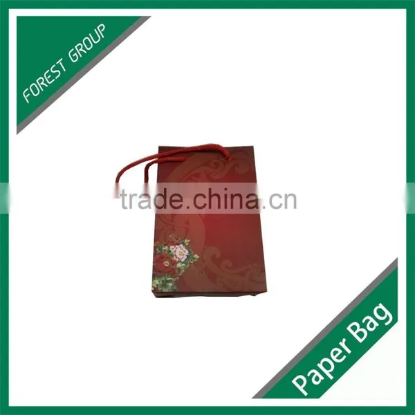 FLEXO PRINTING BROWN KRAFT PAPER SHOPPING BAG WITH HANDLE photo-5