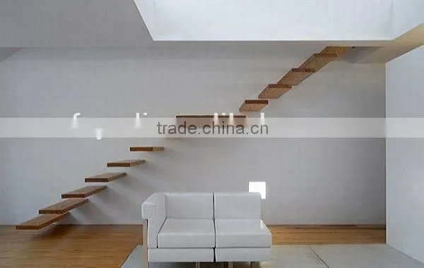 Decorative Portable Wood Floating Staircase, Metal Staircase , --YUDI photo-2