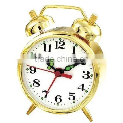 2 Inch Metal Case Mechanical Alarm Clock, Desktop Clock, Bedside Clock photo-4