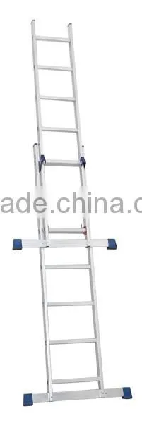 Aluminum Combination Step Extension Ladder With 2x10 photo-2