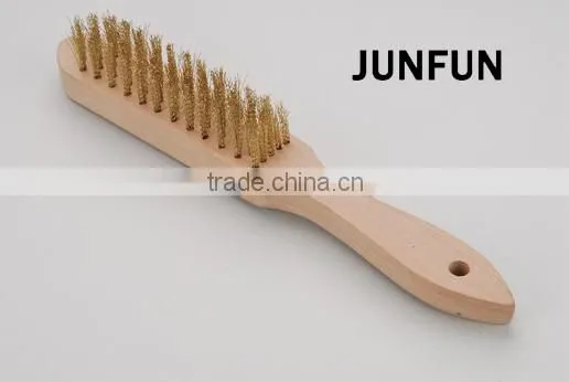 Schima Wooden Handle Brush Brass Wire Superba Brush photo-5