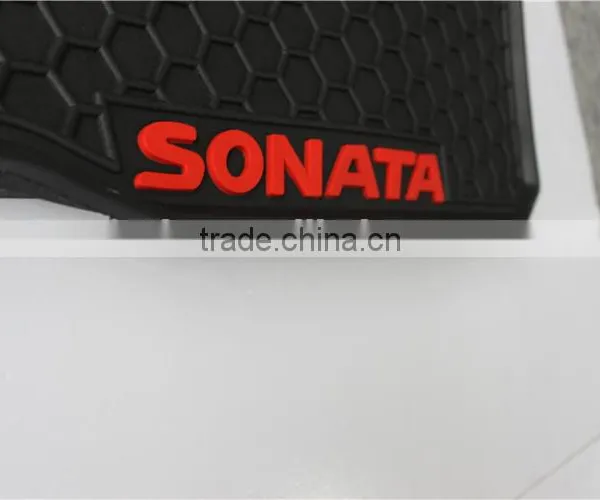 Carpet/Rubber Car Floor Mats Wagon Mat Black 5pk for Sonata photo-2