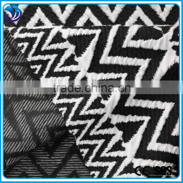 Classcial Design White and Black Formal Jacquard Fabric for Garment photo-2