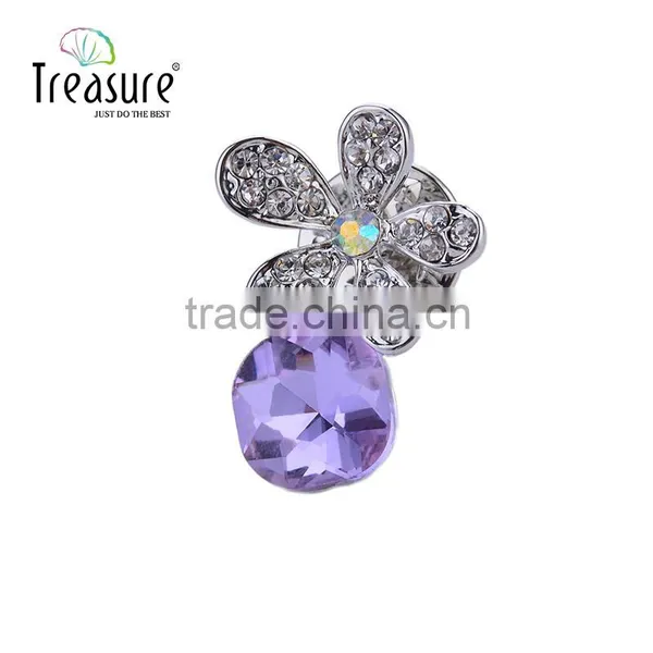 Fashionable Jewelry Flower Brooch With Colorful Rhinestone Brooch Jewelry photo-5