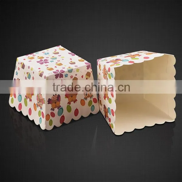 XFB18 BAKEST New Small Square Lovely Pattern Muffin Cake Paper Cup DIY Baking Tools photo-4