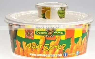 Disposable Salad Paper Bowl Food Packaging