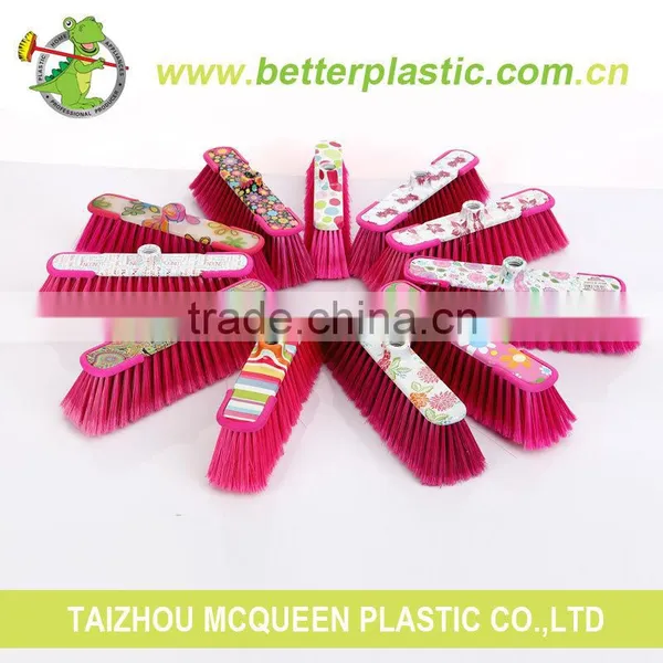 Factory Printing Sweeping Broom Peace Blue Plastic Soft Easy Cleaning Broom photo-2
