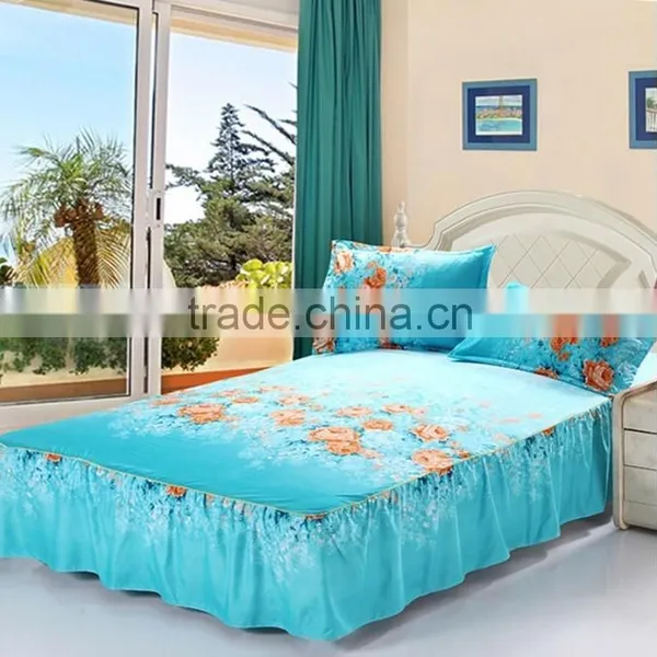 100% Cotton Printed Fitted Sheet Cheap Fitted Sheet photo-3