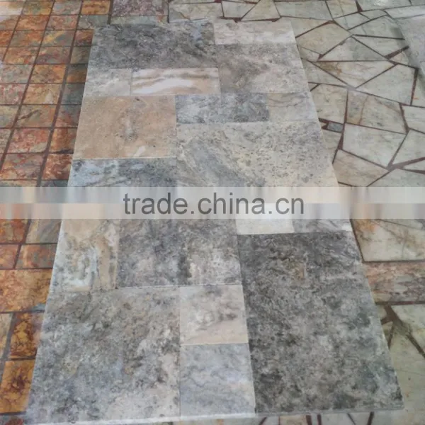 Silver Travertine Tiles From Turkey photo-5