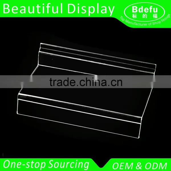 Clear Acrylic Panel Shoe Shelf for Slatwall