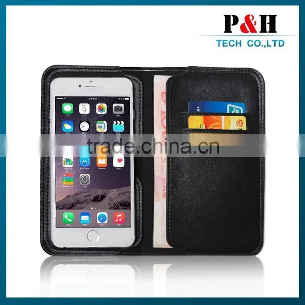 For IPhone 6 Leather Case, Wallet PU Leather Case Side Flip Cover Wit photo-4