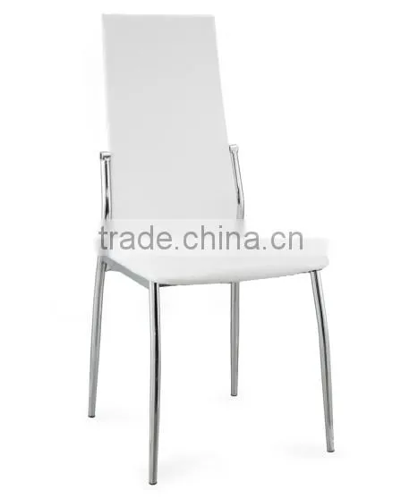 White Elegant Leather Dining Chair photo-2