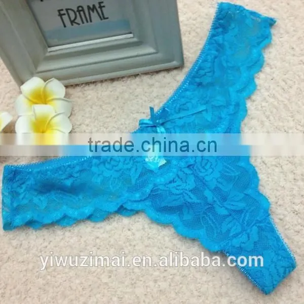 Hot Sexy Women Lace Transparent G-string photo-4