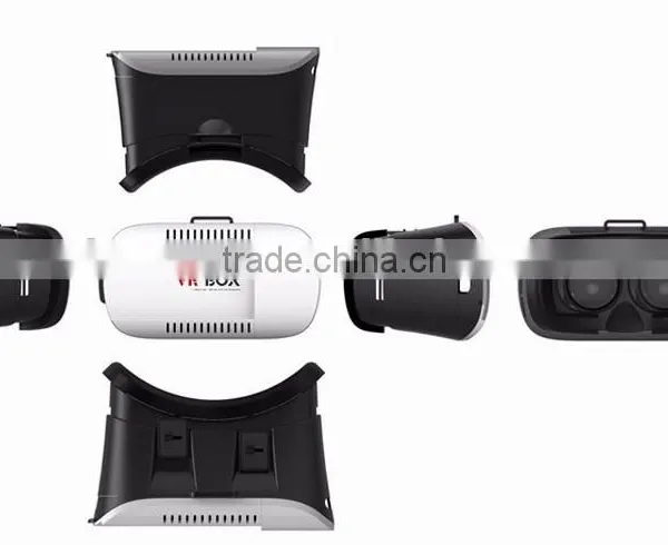 Most Popular VR BOX Virtual Reality 3D Glasses With Headstrap,custom Branded photo-3