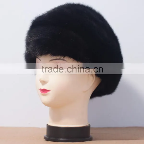 2015 New Collect Mens Winter Fur Hat Russian Mink Fur Hat For Sale photo-2