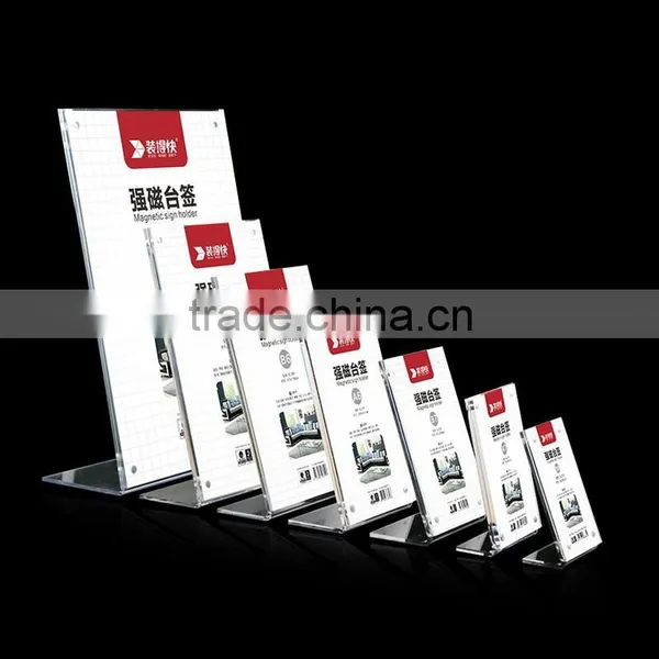 Supplier New Products Countertop Acrylic Reception Card Acrylic Sign Holder