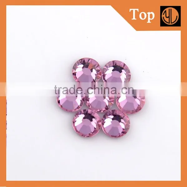 Wholesale Rose Color Non Hotfix Flatback Crystal Rhinestone for Decoration photo-4