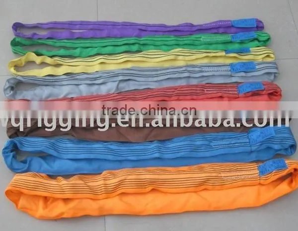 Double Ply Polyester Lifting Round Sling Nylon Lashing Belt photo-6