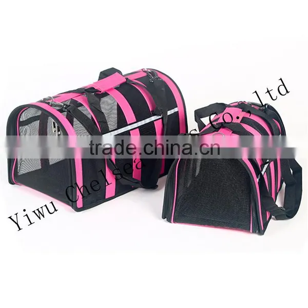 Pink Air Conditioned Pet Carrier for Summer Season Stripe photo-5