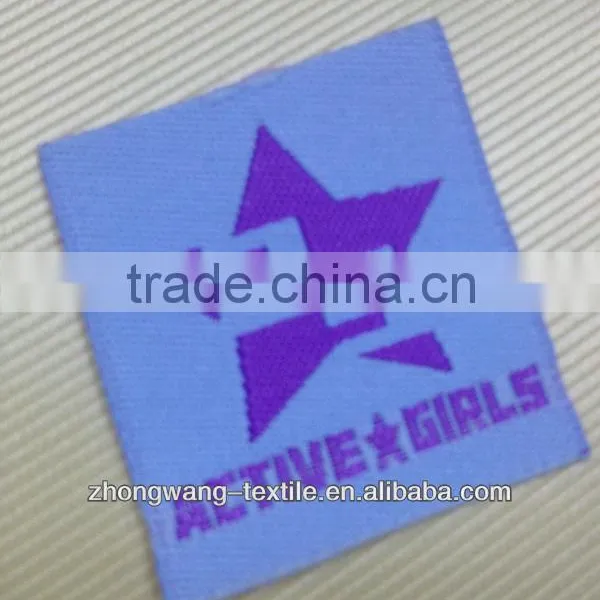Star Pattern Main Label for Girl's Sportswear