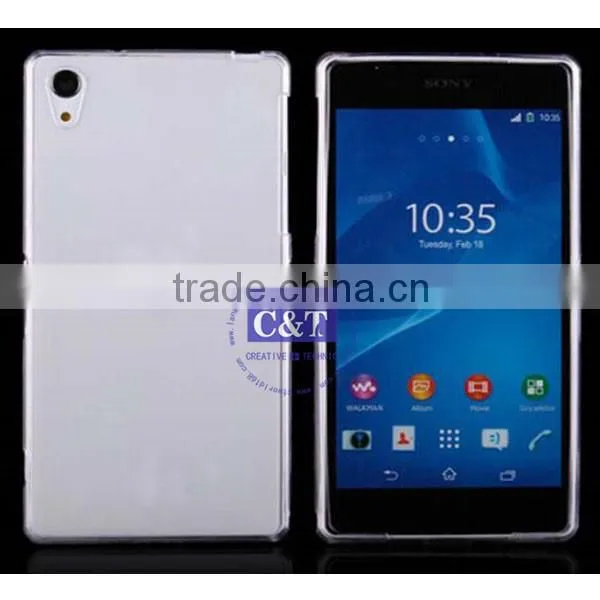 C&T 0.3mm Ultra Thin Clear Rubber Soft TPU Matte Case Cover for Sony z2 photo-5