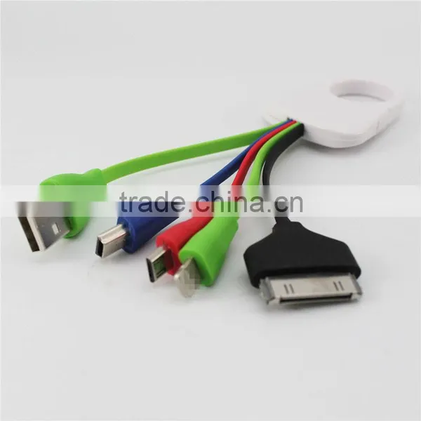 Hot Style4in1USB Data Cable for Iphone6s ,iphone4,micro,mini Cable