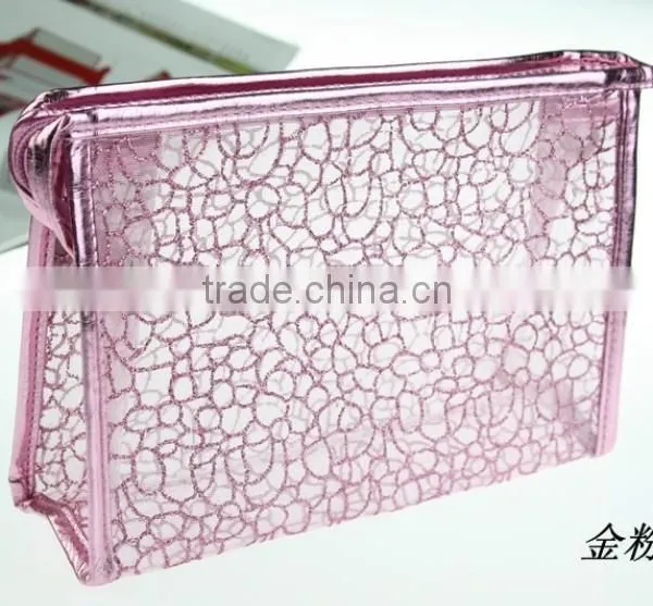 Waterproof Printed Small Button Closure Fold up Cute Travel Pvc Cosmetic Bag photo-4