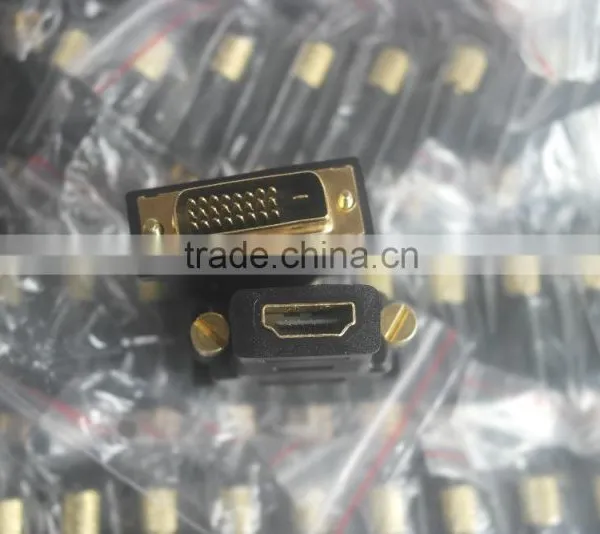 24k Gold Plated HDMIA Female to DVI Male Adapter photo-4