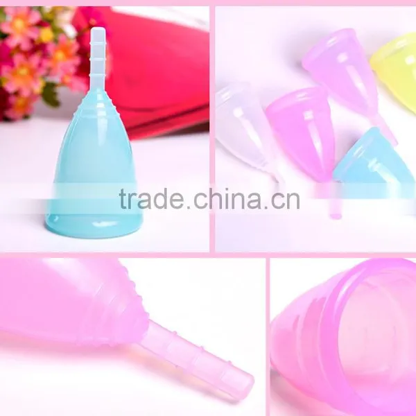 Feminine Hygiene Product Menstrual Cup Medical Silicone in Medical Grade With Small & Large Size photo-2