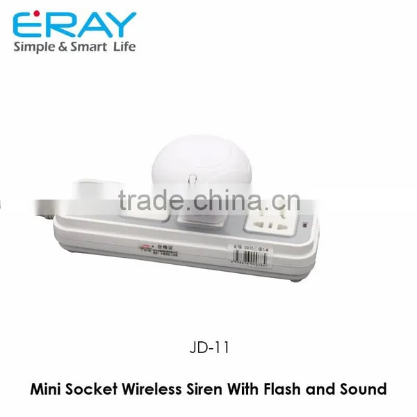 Mini Socket Siren With Sound and Flash Works With Alarm Panel / IP Camera /Standalone photo-4