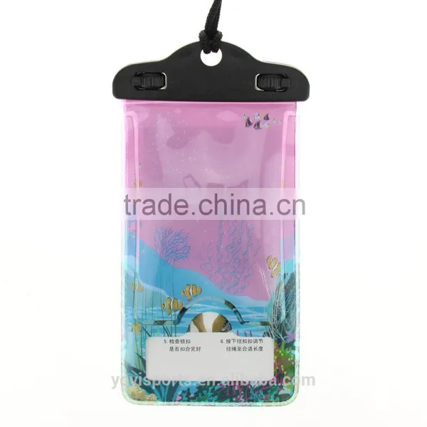 IPX8 Pvc 6 Inch Seal Waterproof Cell Phone Dry Bag for Swimming photo-5