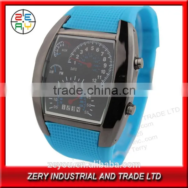 R36 Eco-friendly Silicone Led Watch Withe Digital Movement for Men Watches photo-4