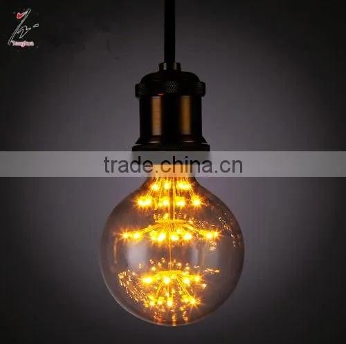 Antique LED Fireworks Filament Light A19 Edison Style Led Starry Light Bulb photo-5