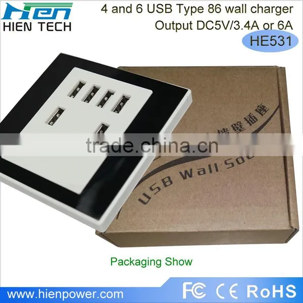 USB Wall Socket 6 USB Charging Ports photo-6