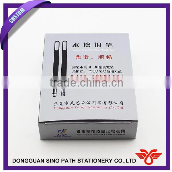 Water Erasable Silver Refill Pen, Gel Ink Pen for Leather Industry photo-6